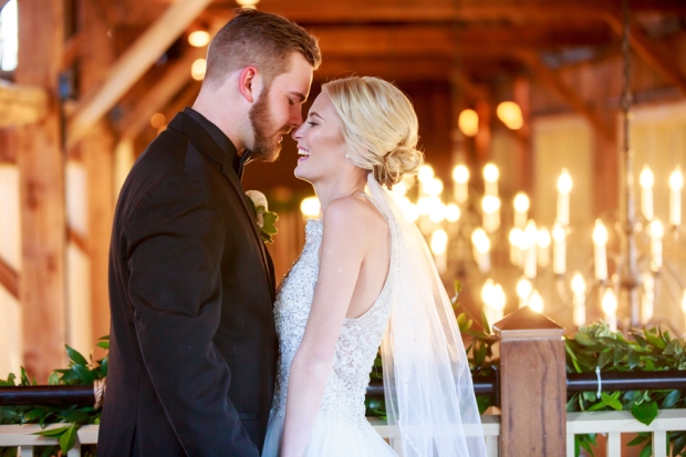 Audrey and Cody's Rustic and Romantic Ivory and Green Barn at Gibbet Hill Wedding